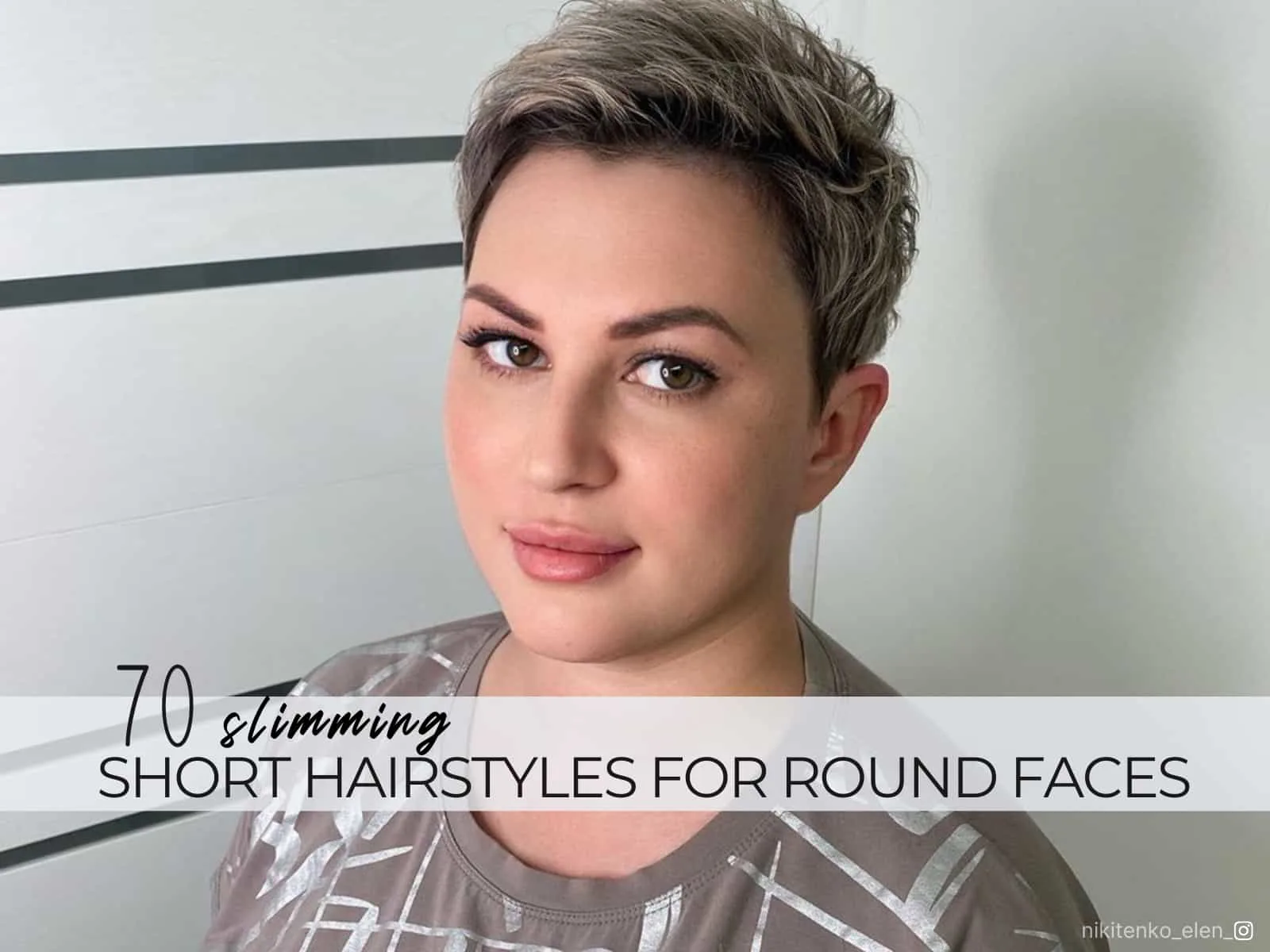 short hairstyle for round face