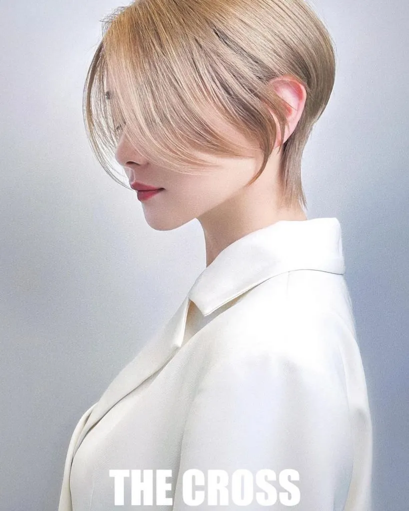 penteado curto louro escuro para cabelos finos