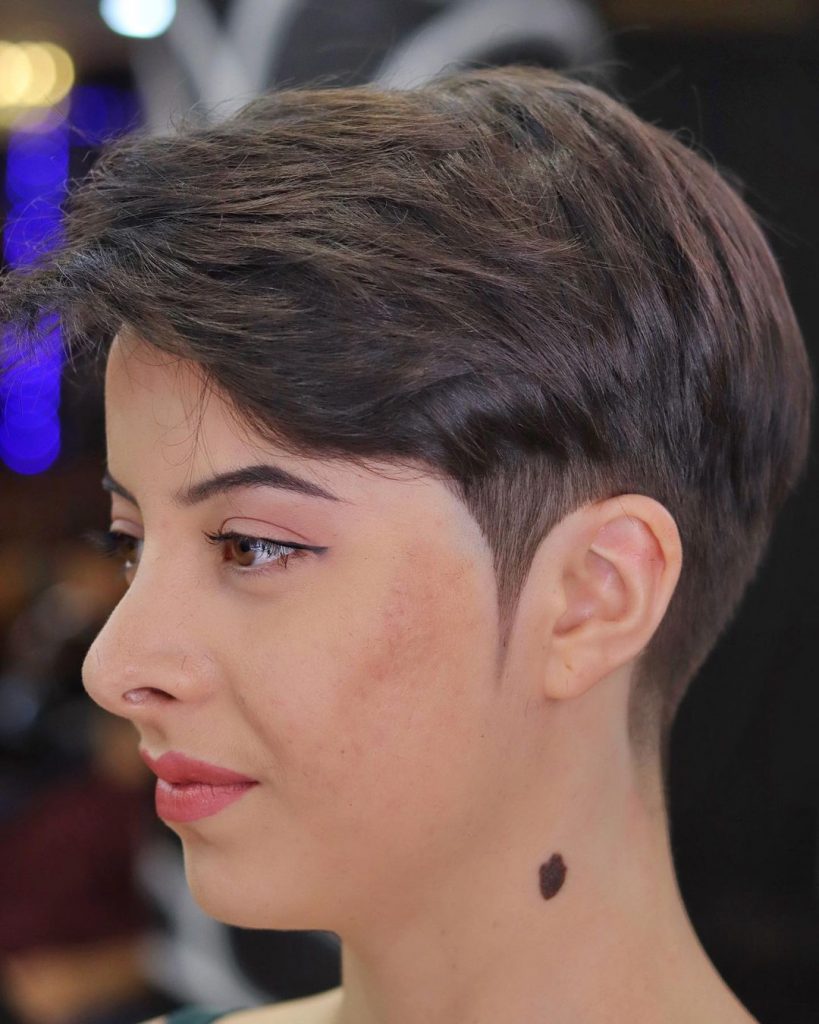 low maintenance pixie haircut for thick hair