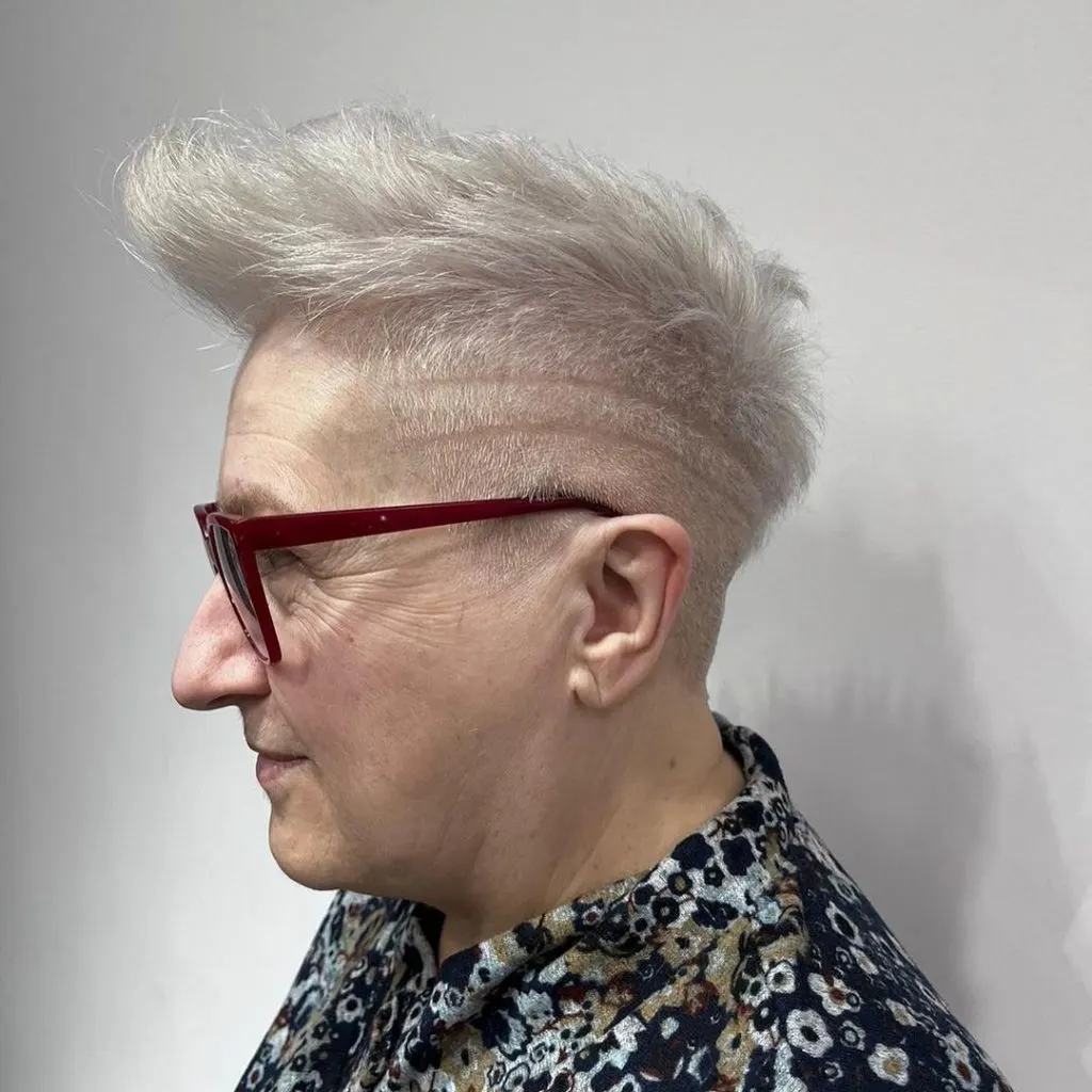 mohawk haircut for older women