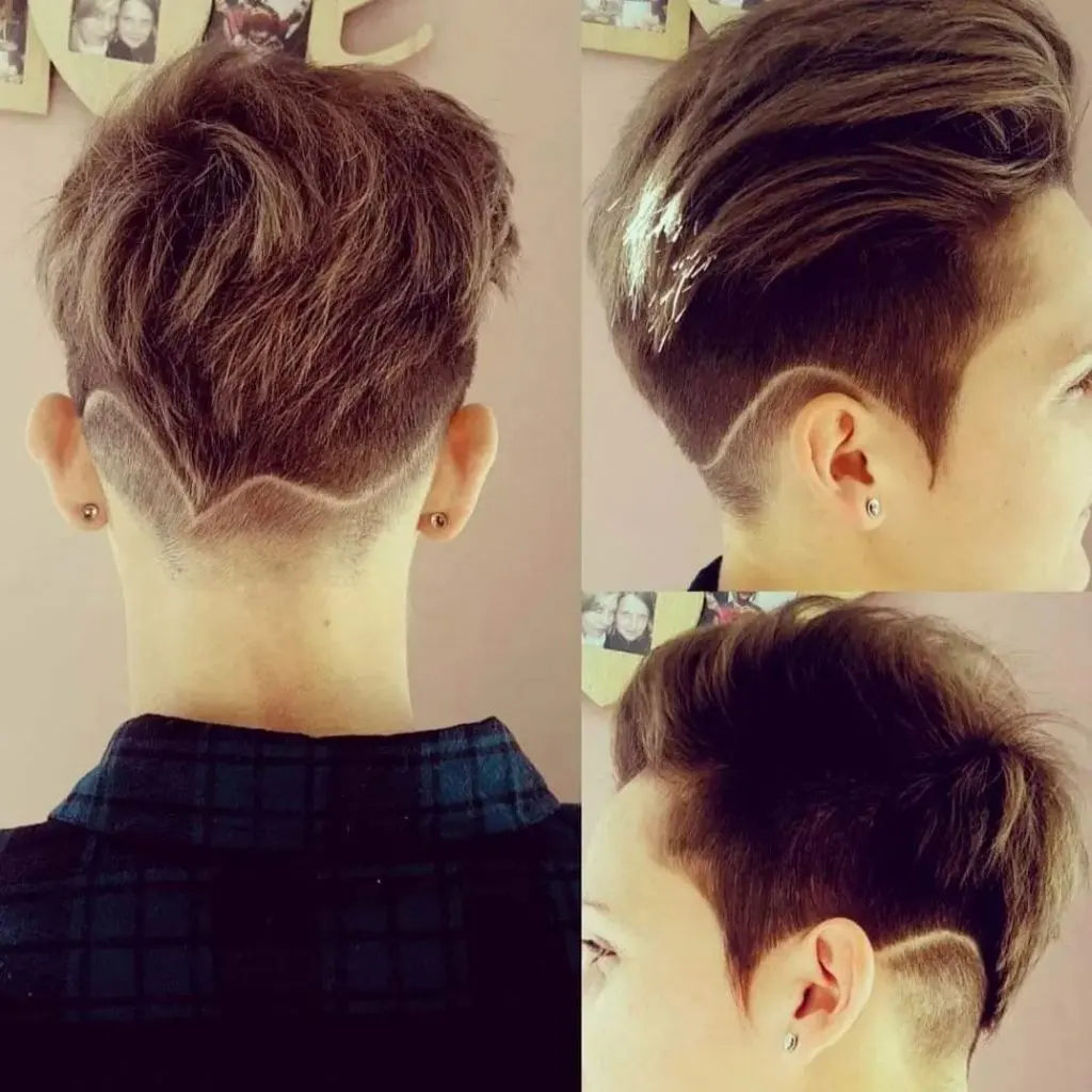 pixie cut with for thick hair edgy fades