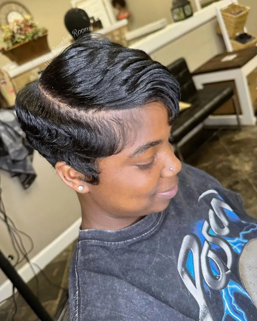 pixie haircut for coarse hair