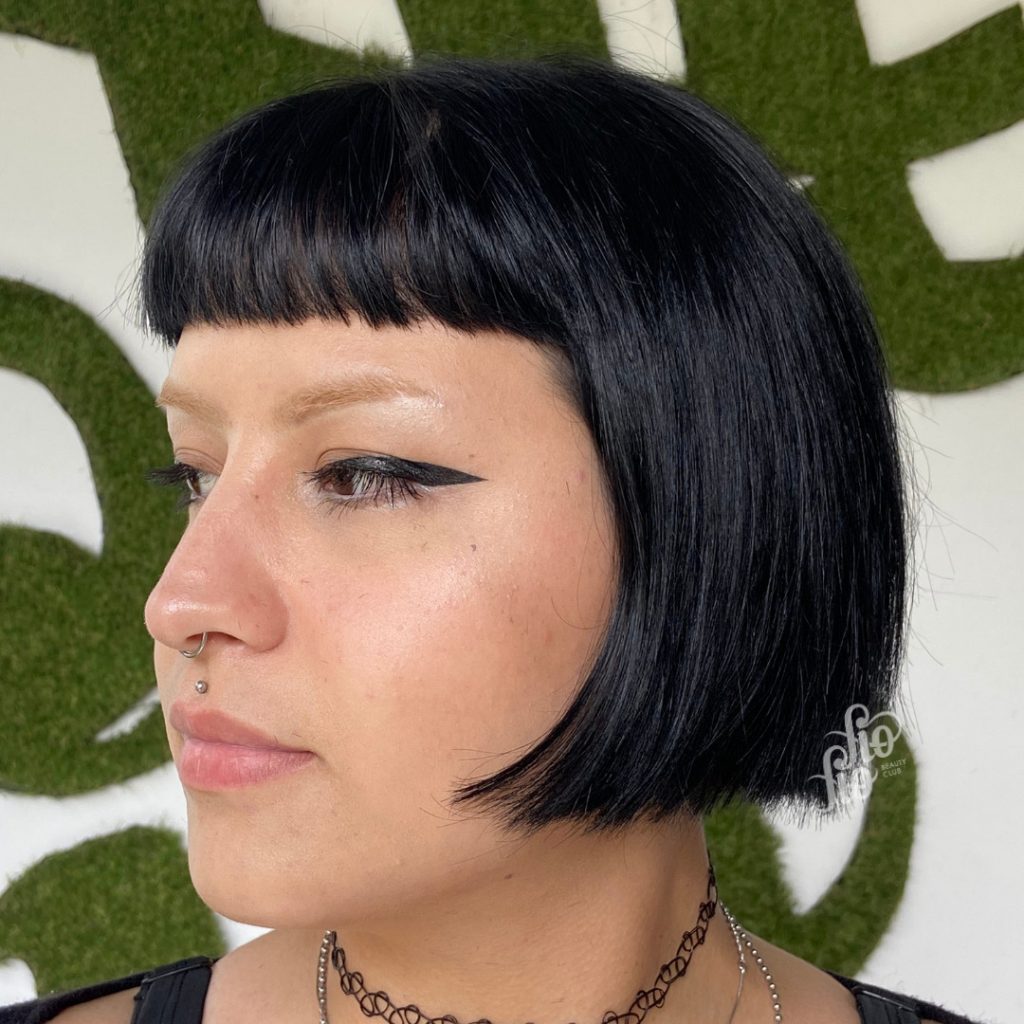 short bob with bangs for women over 40