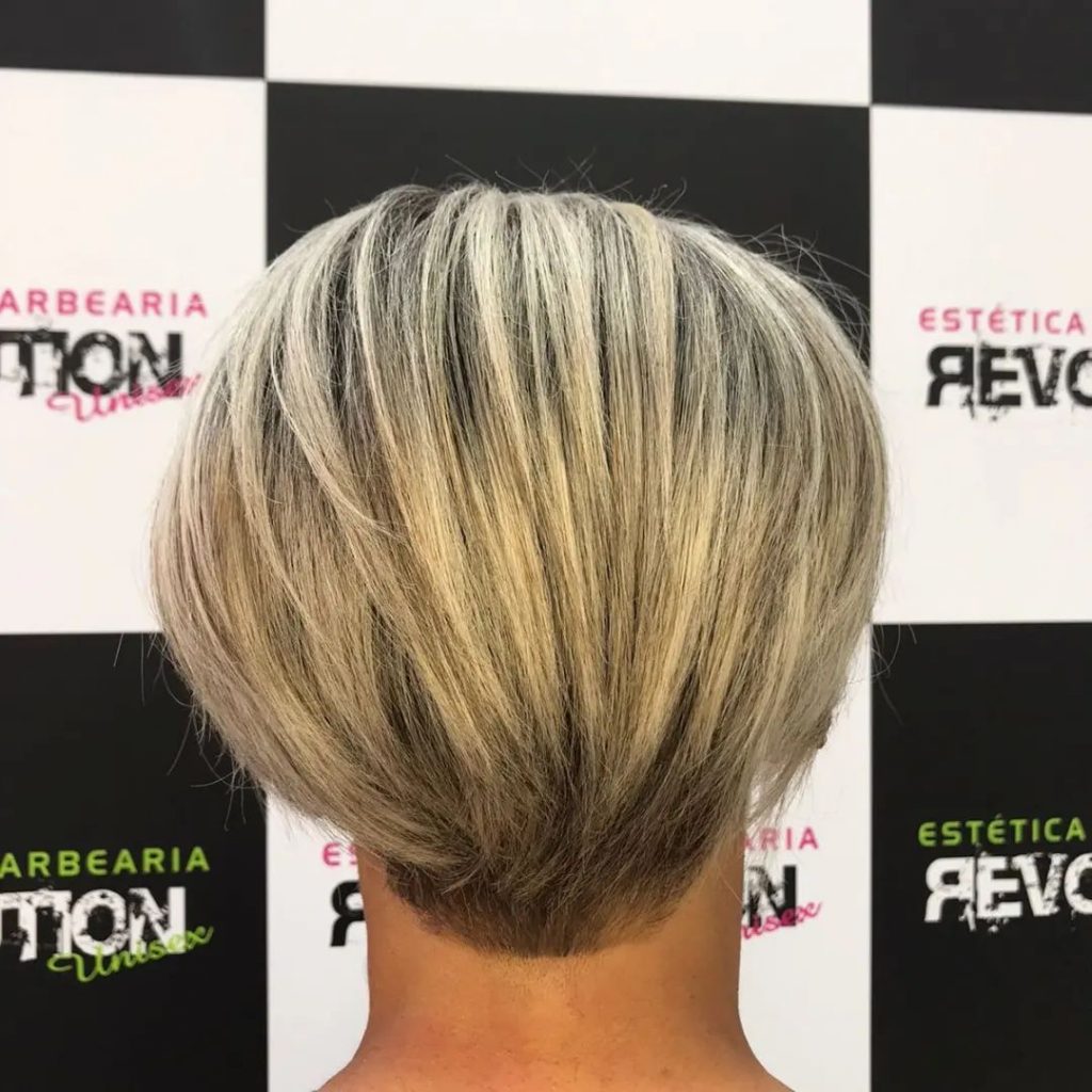 tapered bob cut for fine hair