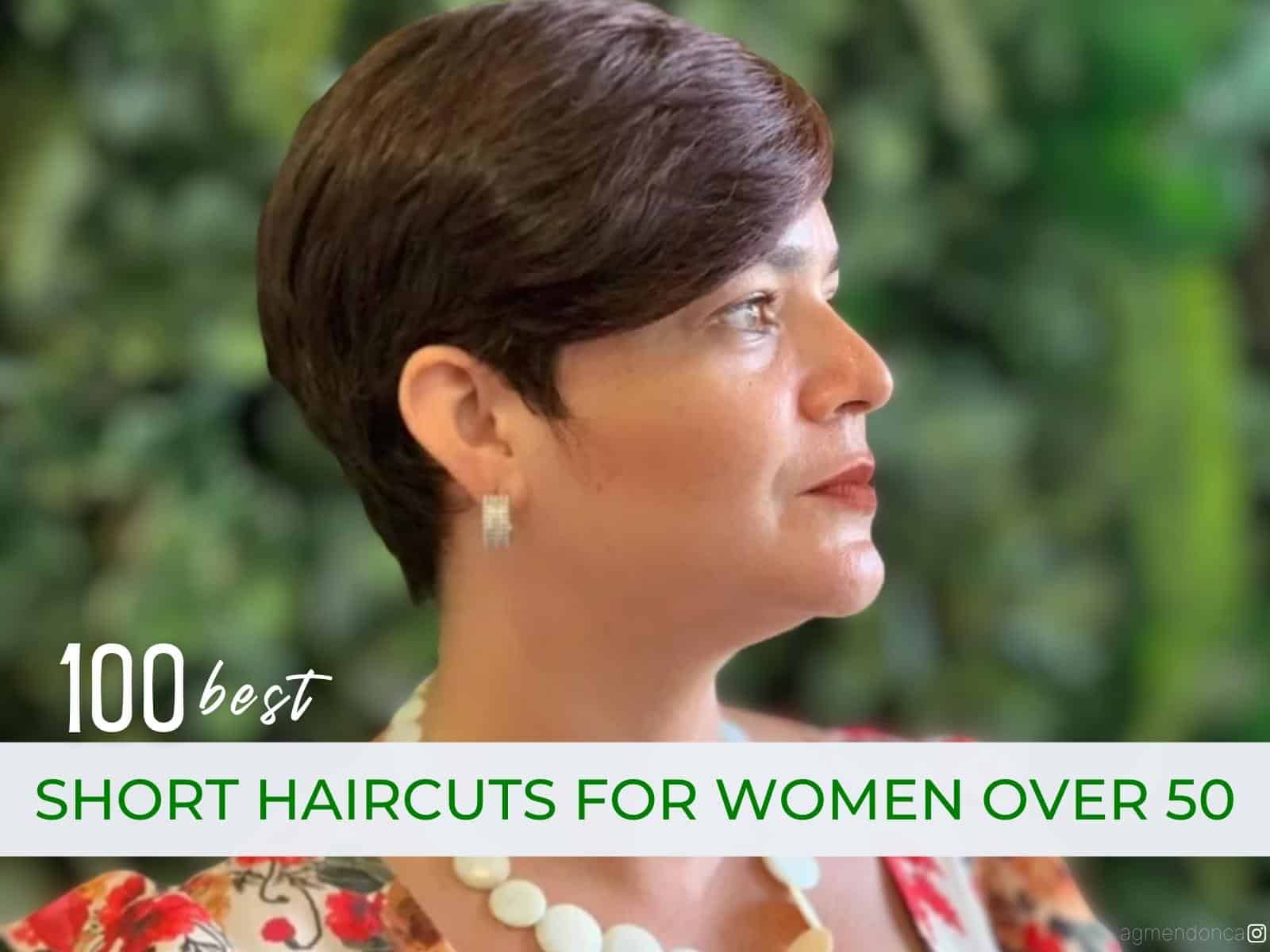 short haircut for women over 50