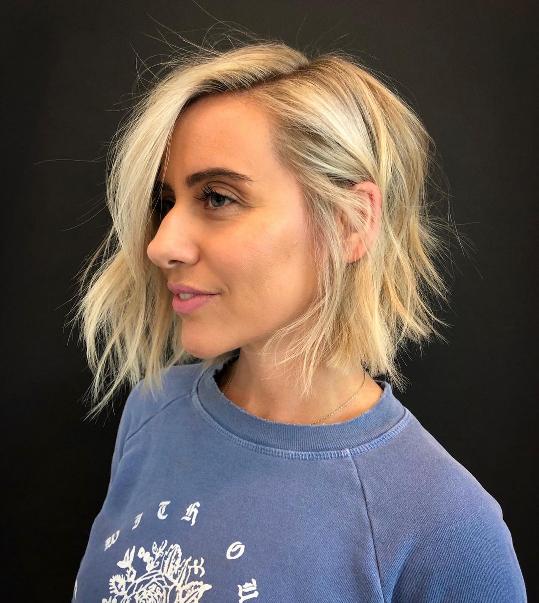 choppy asymmetrical bob