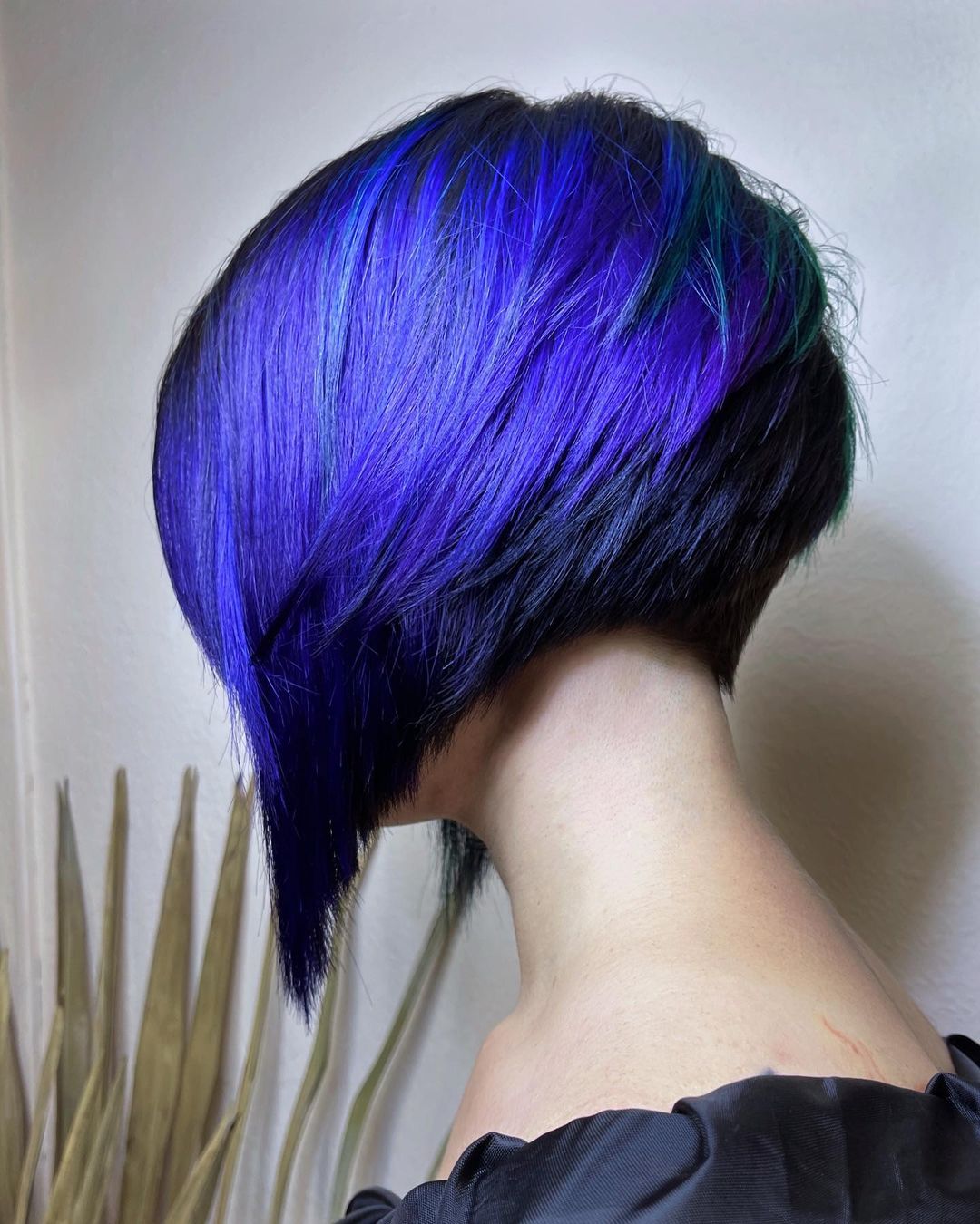 stacked asymmetrical bob