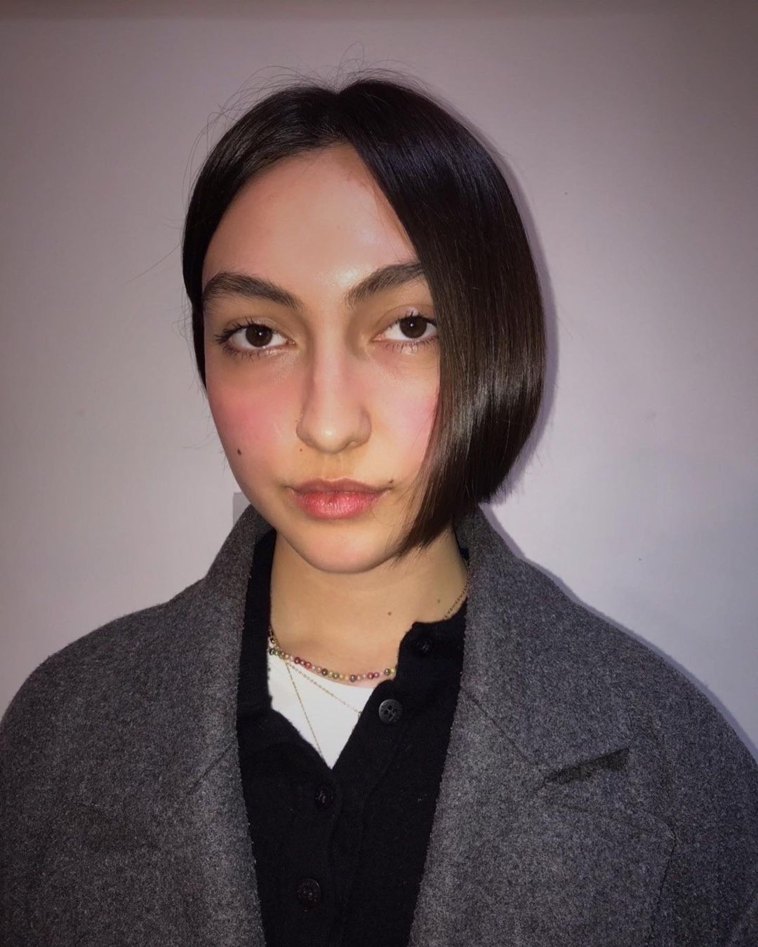 short asymmetrical bob haircut