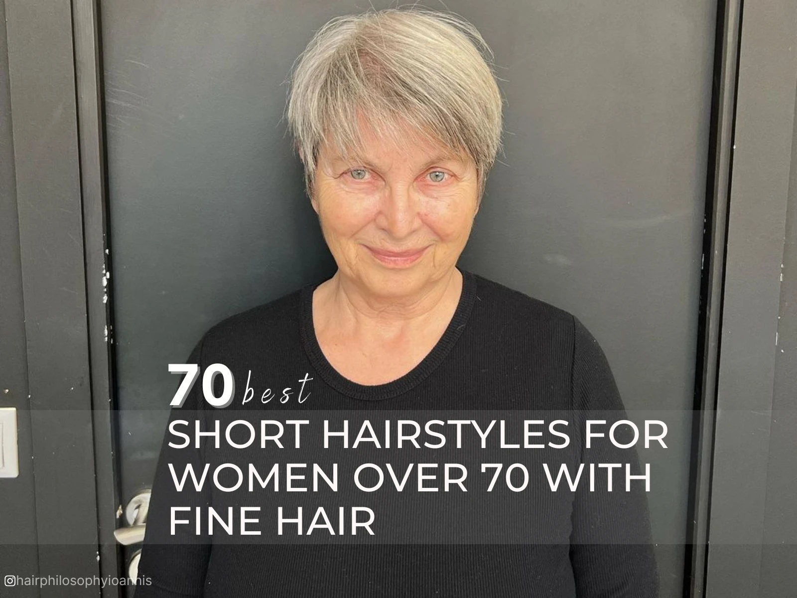 penteado curto para mulheres com mais de 70 anos com cabelo fino