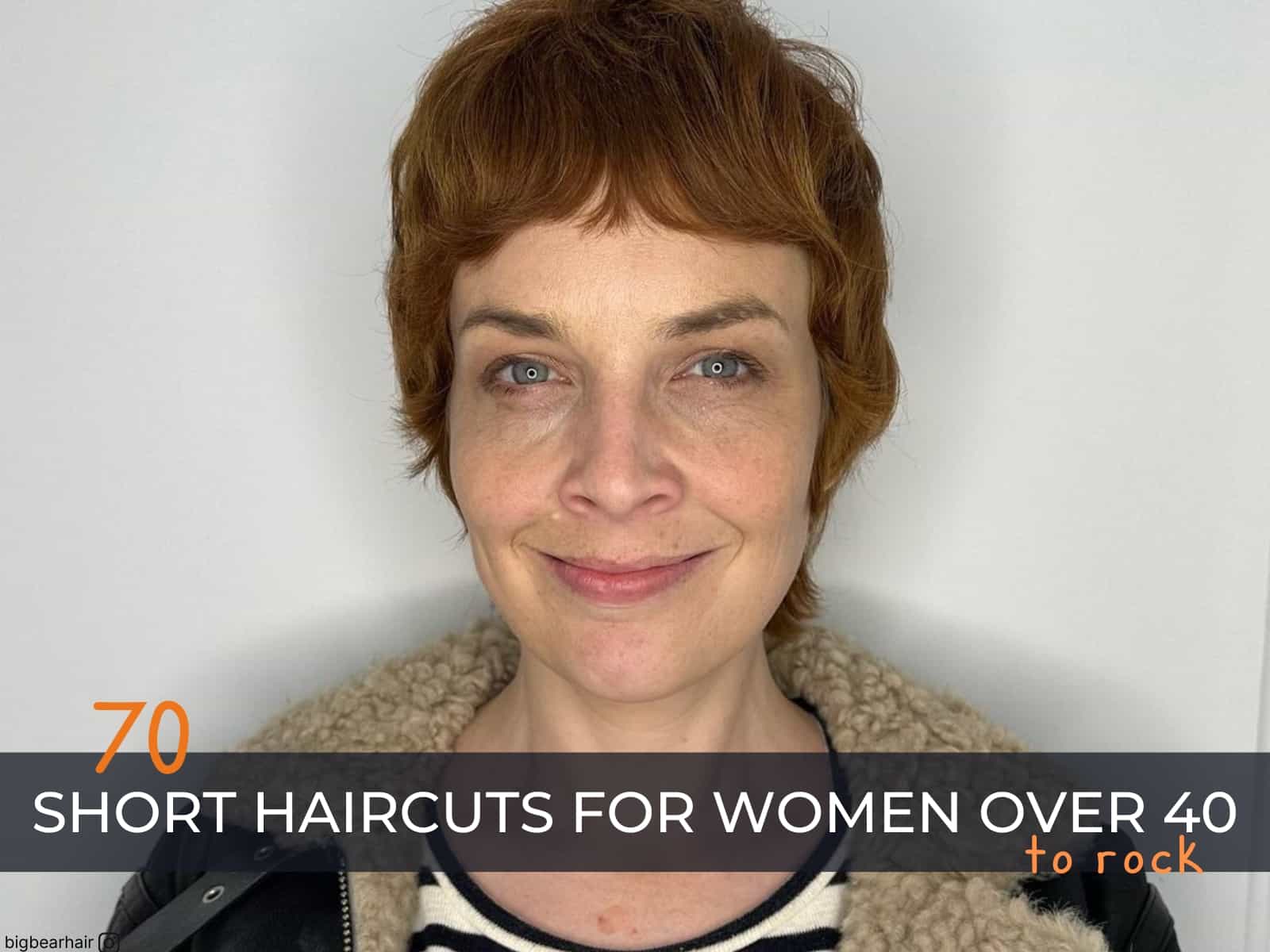 short haircut for women over 40