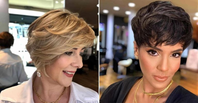 100 melhores cortes de cabelo curtos para mulheres com mais de 50 anos para parecerem mais jovens