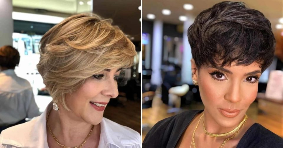 100 melhores cortes de cabelo curtos para mulheres com mais de 50 anos ...