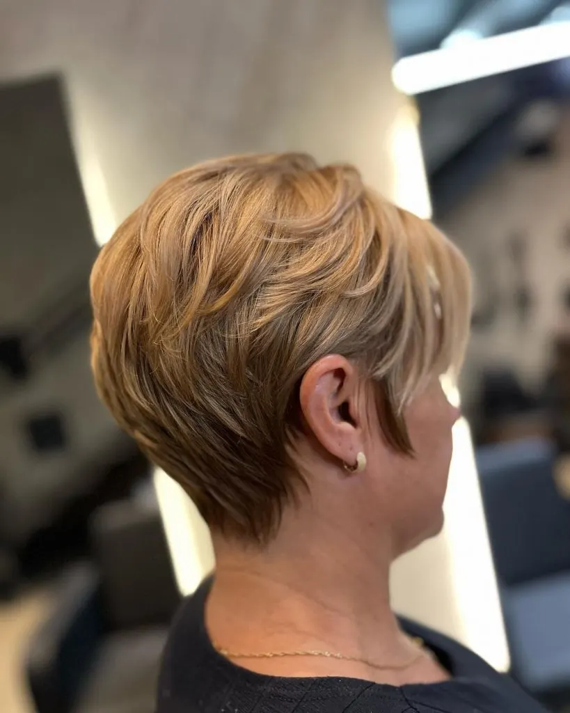 angled pixie cut for women over 50