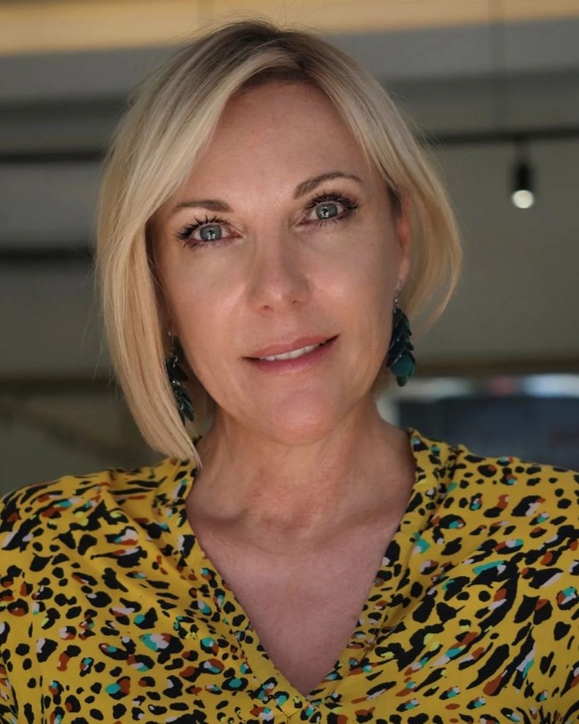 blonde bob for women over 50 with fine hair