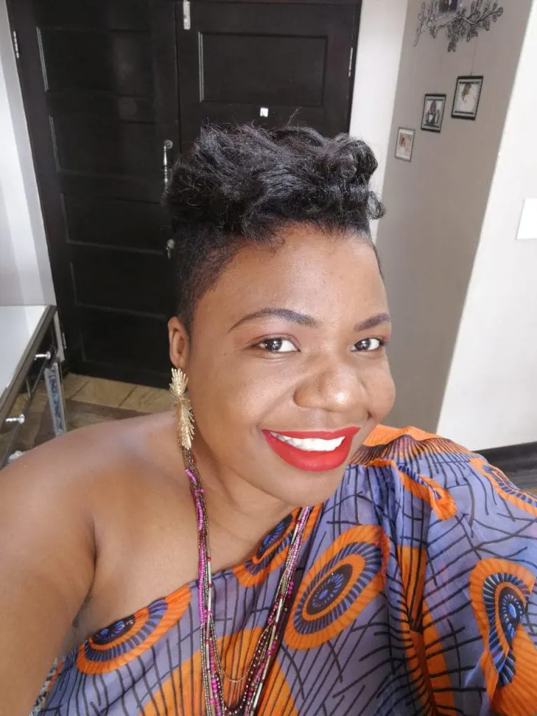 classy pixie cut with shaved sides
