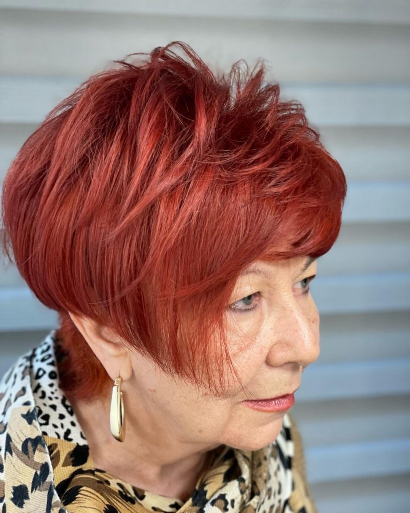 classy short haircut for women over 60