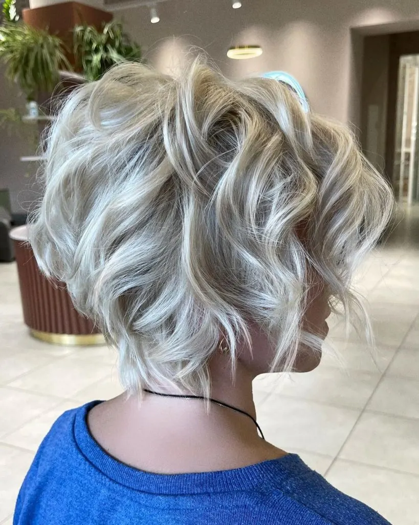curly inverted bob