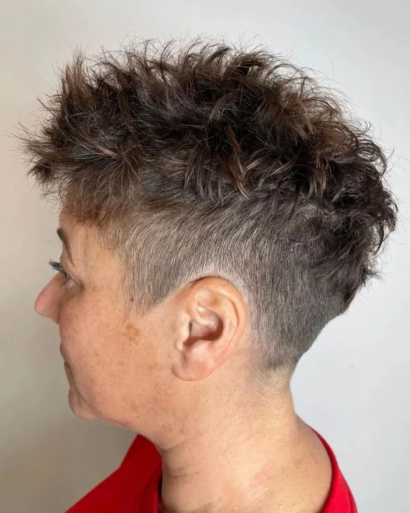 effortless gray short haircut for women over 50