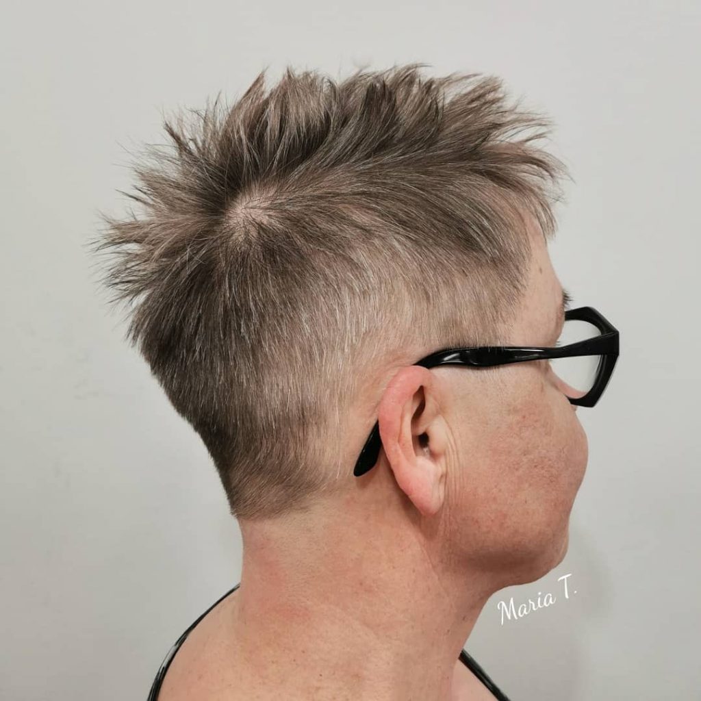 effortless short haircut for women over 60