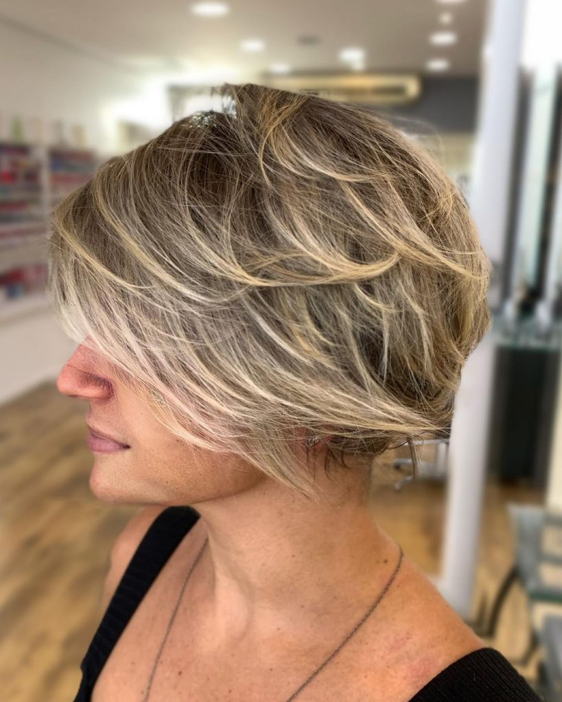 pixie bob cut with layers for women over 50