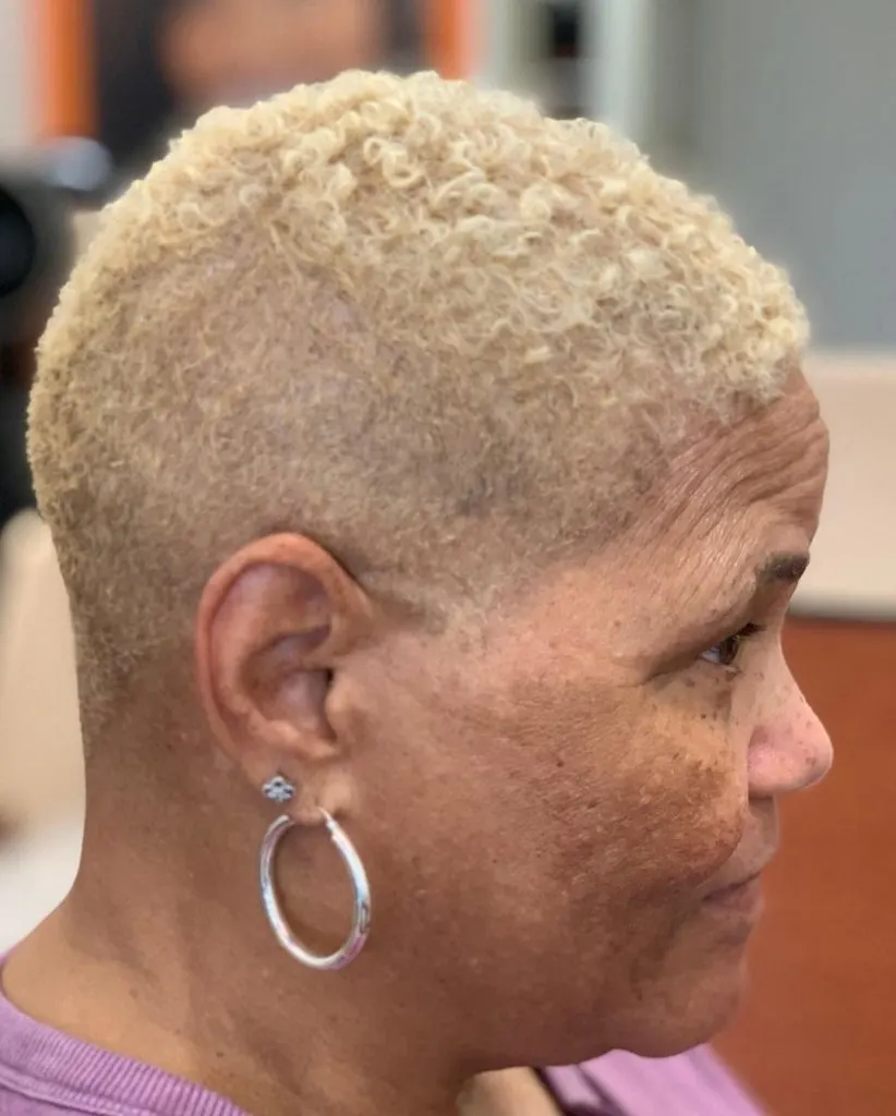 short haircut for black women over 60
