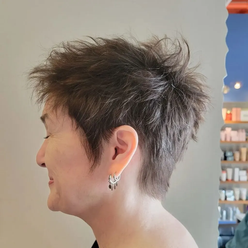 short haircut for women over 50 with fine hair