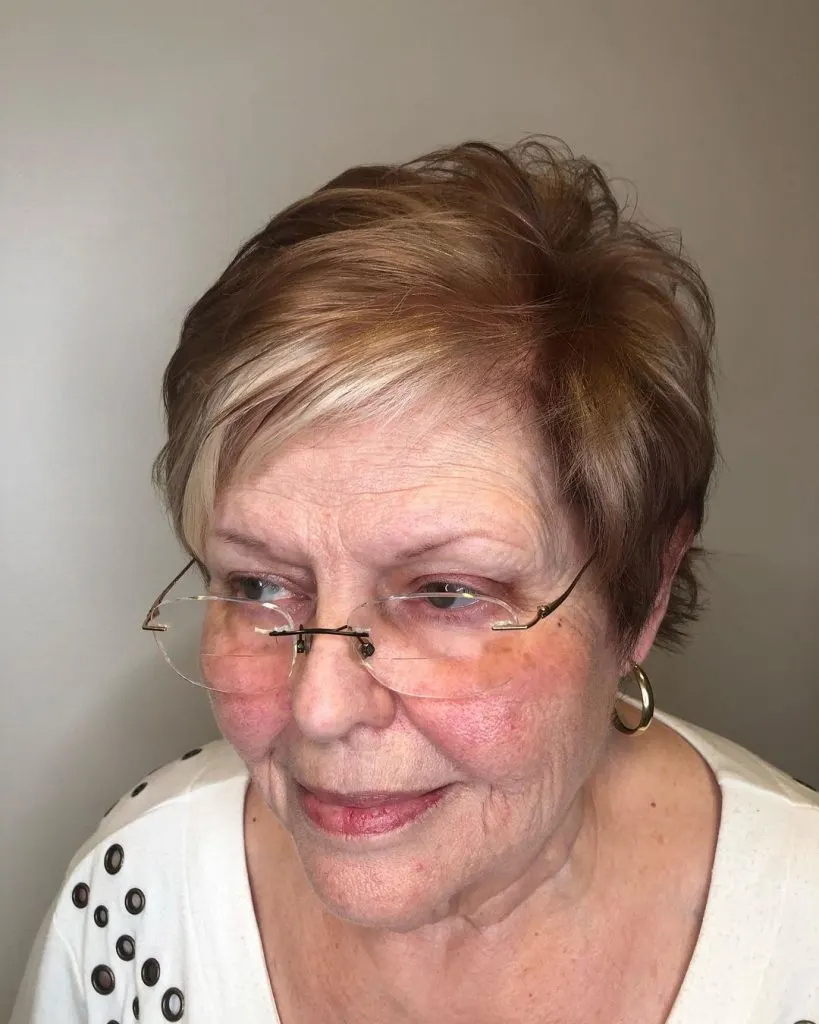 short haircut for women over 60 with oval face