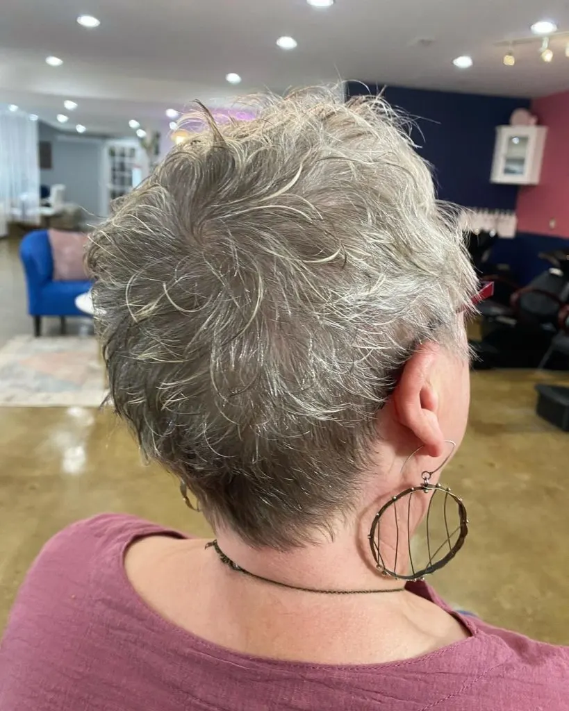 short hairstyle for women over 70 with fine frizzy hair