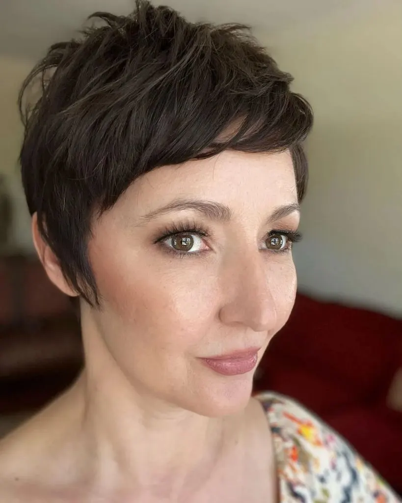tousled undone pixie for women over 50