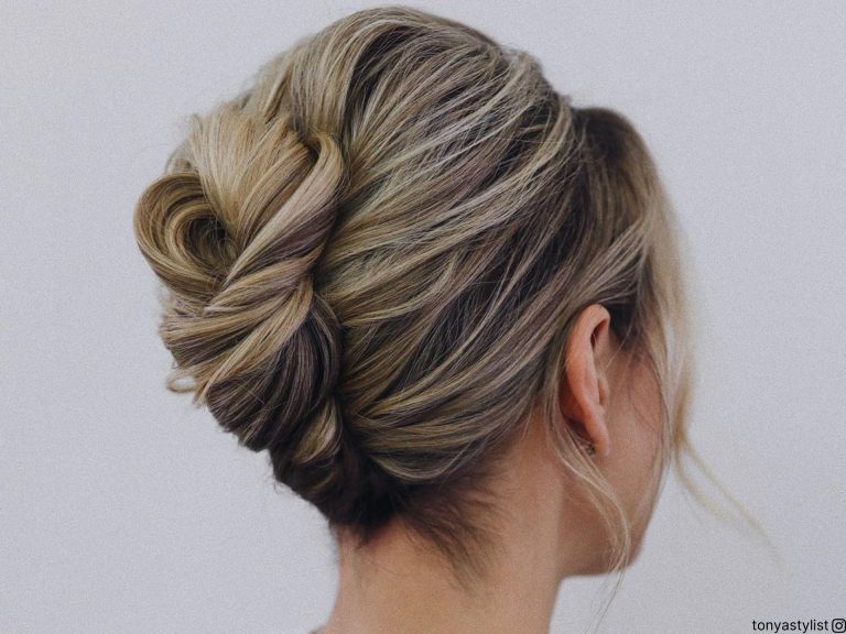 updo for short hair
