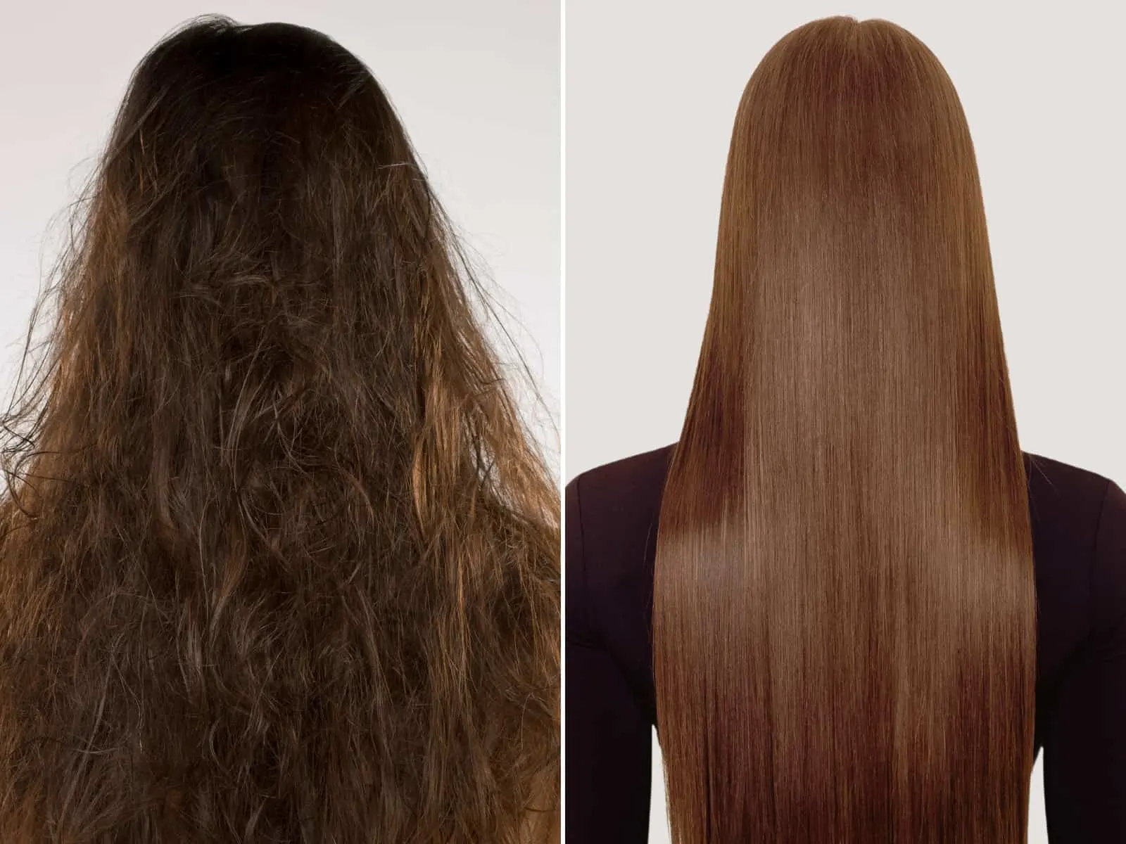 frizzy hair vs smooth hair