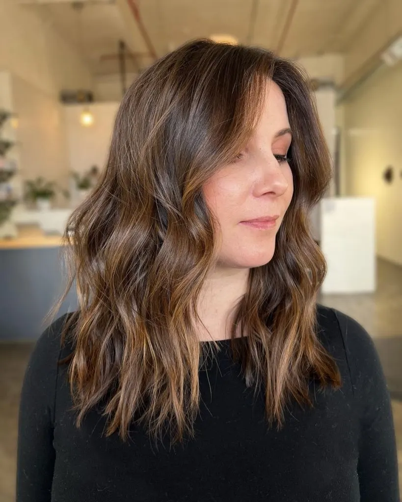 chocolate blonde balayage