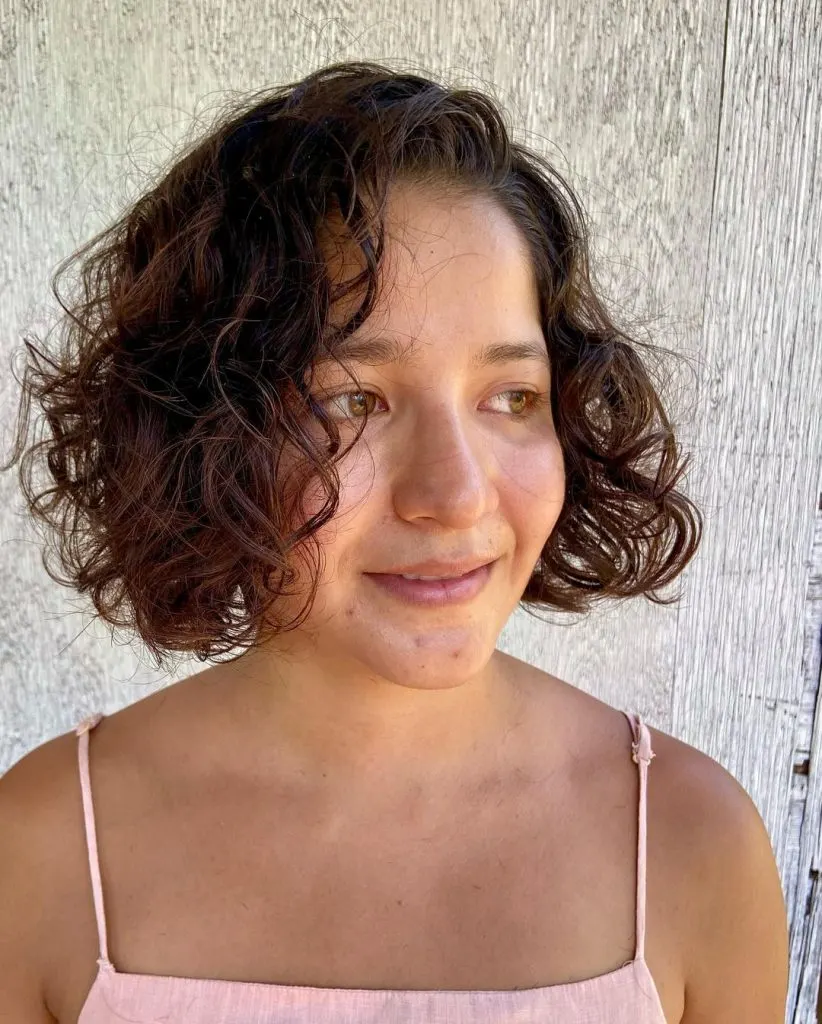 curly bob cut