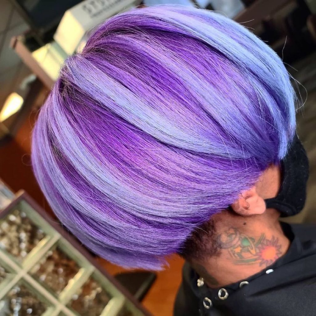 icy lavender hair
