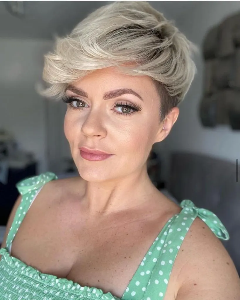 pixie cut for a diamond-shaped face