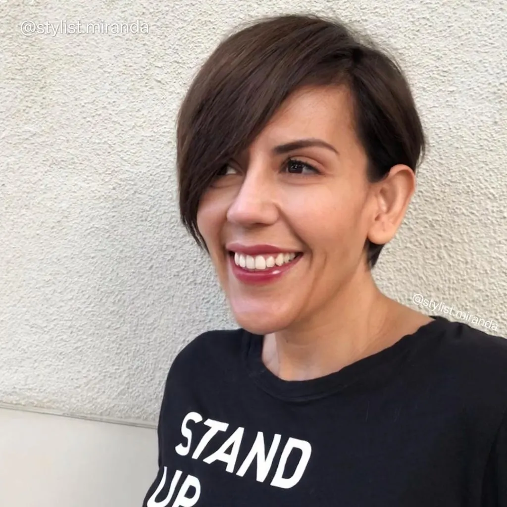 pixie cut for long face