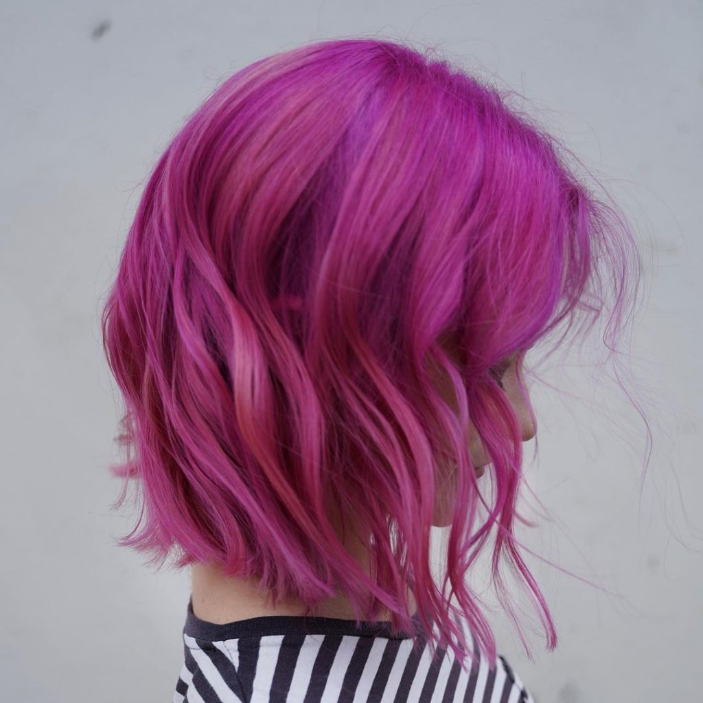 purple pink hair