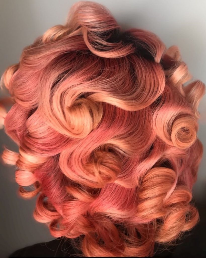 rose peachy hair