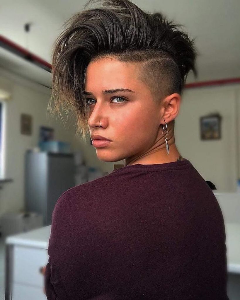 short hairstyle growing back
