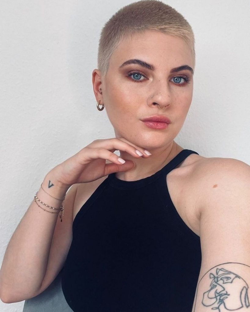 buzz cut pixie hairstyle