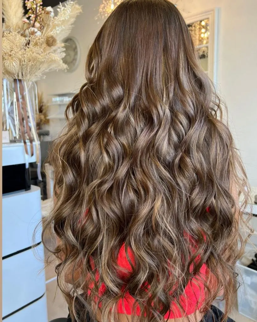 dark bronde balayage
