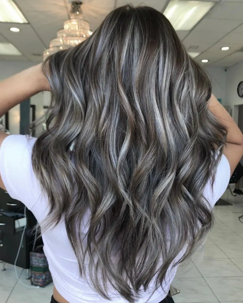 gray and ash brown ombre