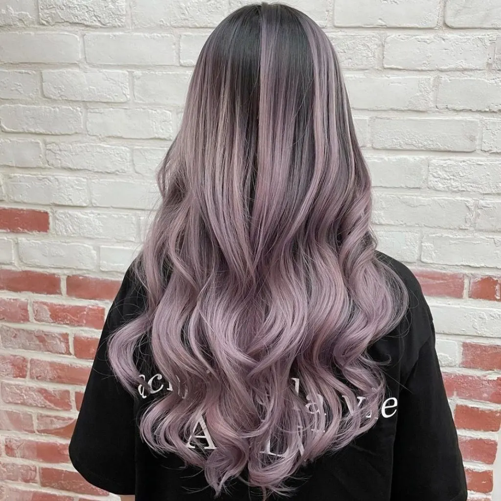 lavender ombre highlights