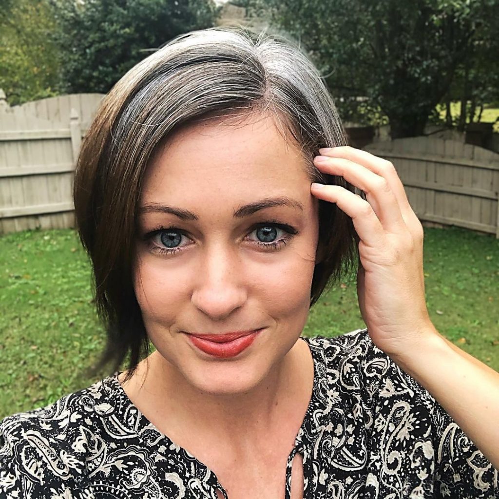 pixie bob haircut with natural grays