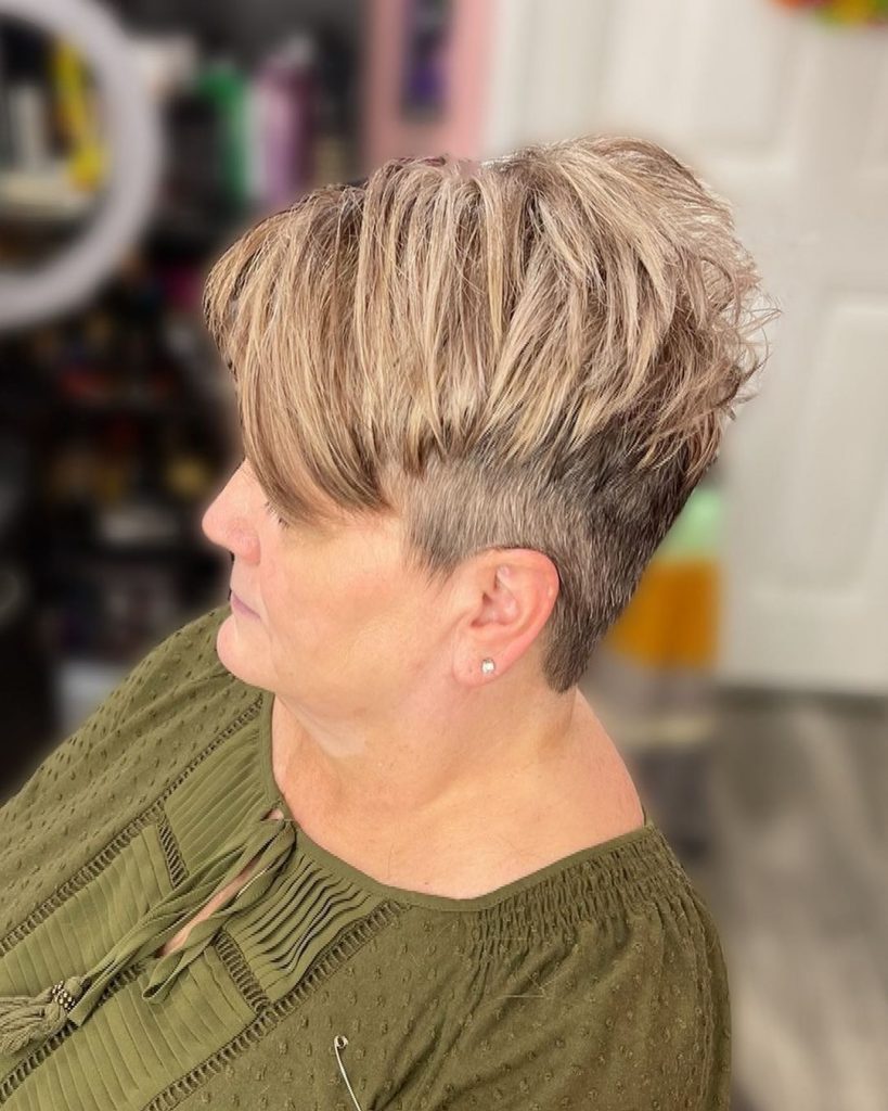 pixie with undercut for women over 50
