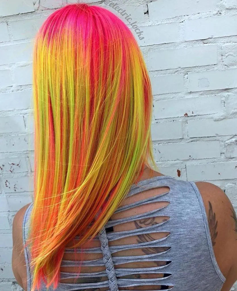 rainbow sherbet hair