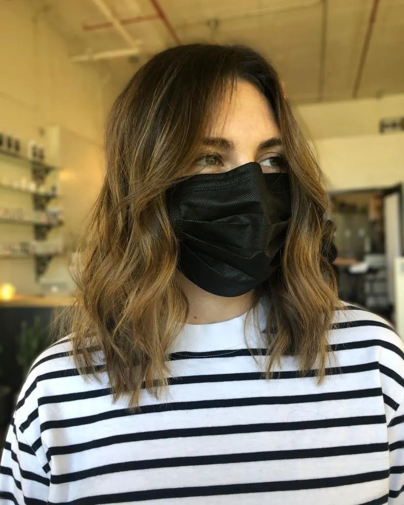 sunkissed brunette balayage