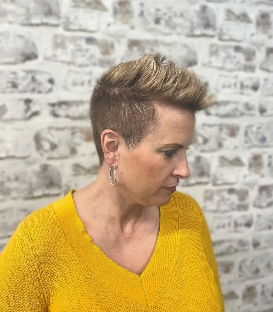 very short pixie haircut for women over 40