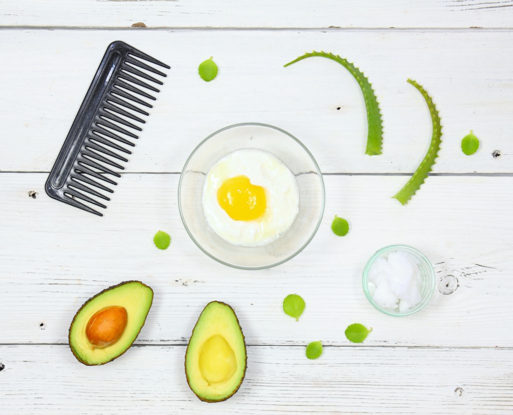 yogurt egg avocado hair mask