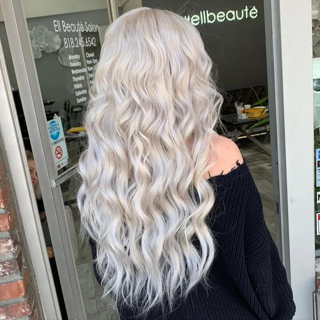 platinum blonde mermaid waves